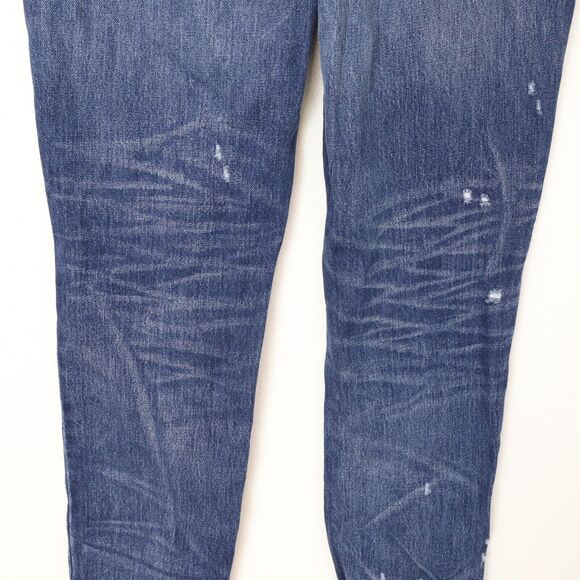 MADEWELL Classic Straight Jeans 25 Croston Wash Distressed High Rise EUC B31 - Picture 4 of 6